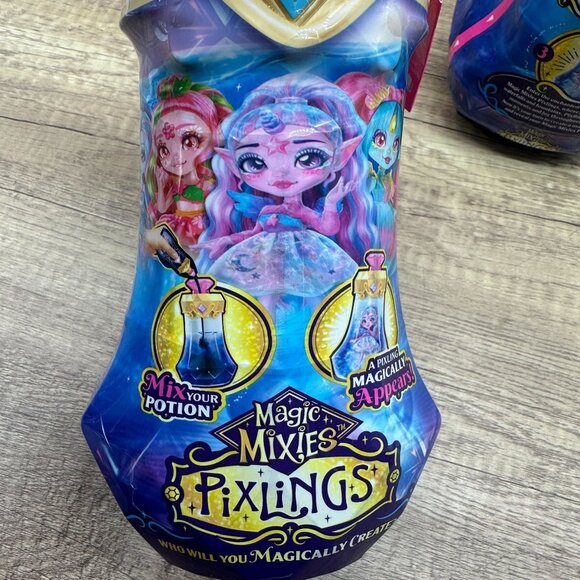 Lot Of 2 Magic Mixies Pixlings Amber The Dragon Pixling Doll Figure with Potion - Picture 7 of 10